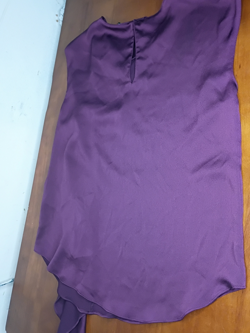 DKNY Deep Purple Sleeveless Blouse - Picture 4 of 8
